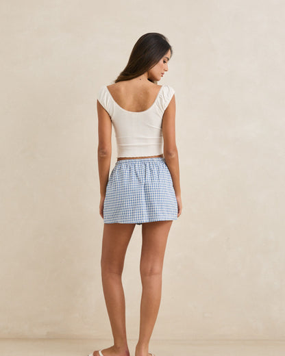 GRACIE SWEETHEART TOP white