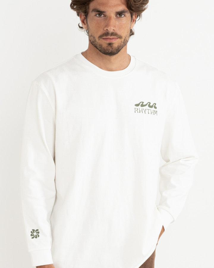 GRANGE LOOSE FIT LS T-SHIRT ecru