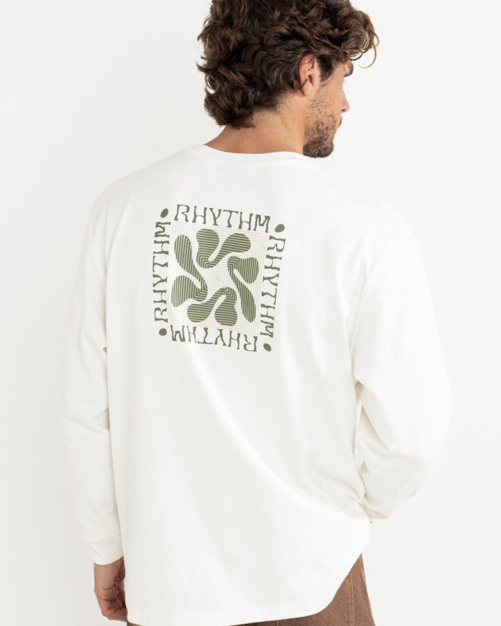 GRANGE LOOSE FIT LS T-SHIRT ecru
