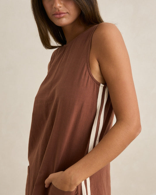 HANALEI MINI DRESS chocolate