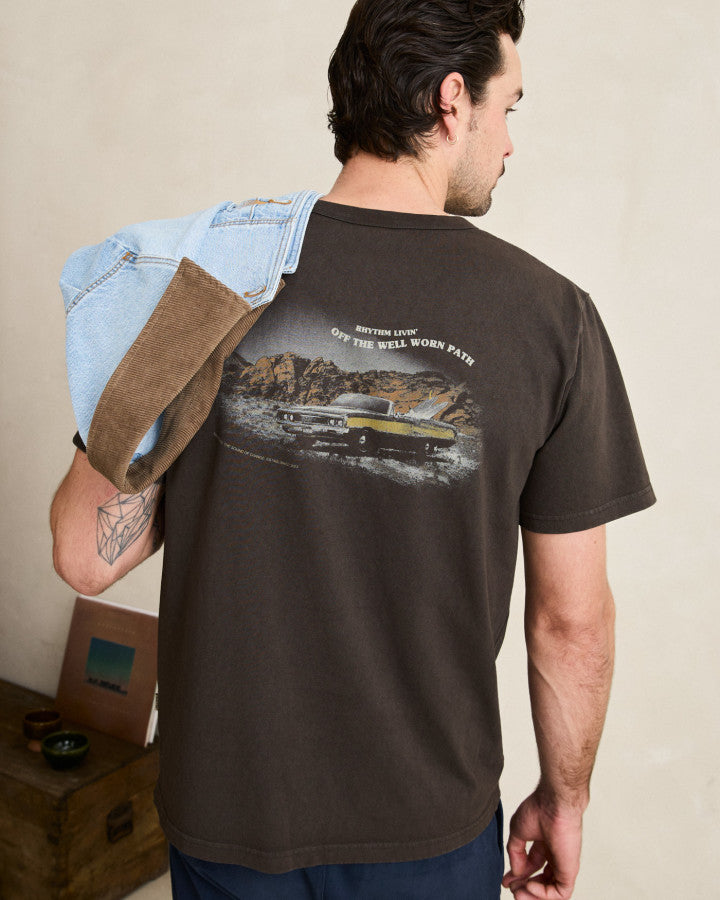 HEADING WEST VINTAGE SS T-SHIRT black