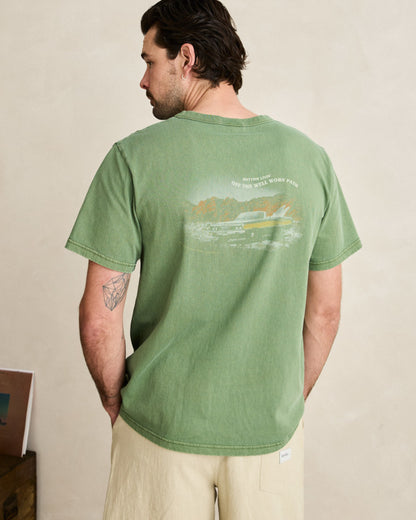 HEADING WEST VINTAGE SS T-SHIRT dill