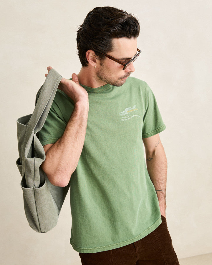 HEADING WEST VINTAGE SS T-SHIRT dill