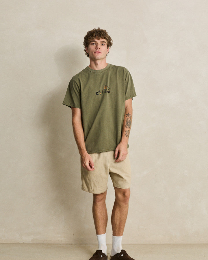 HUM VINTAGE SS T-SHIRT olive