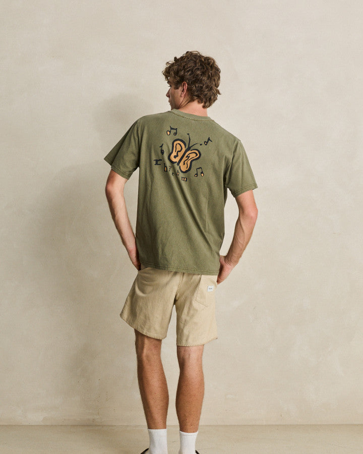 HUM VINTAGE SS T-SHIRT olive