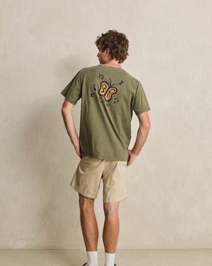 HUM VINTAGE SS T-SHIRT olive
