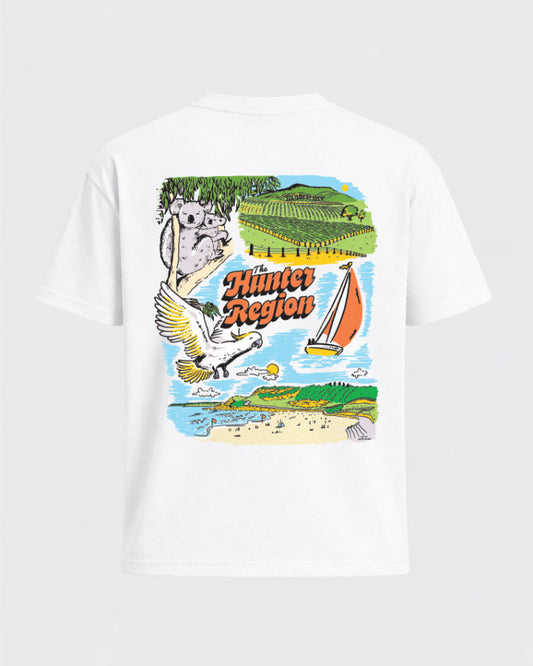 HUNTER REGION TEE wht