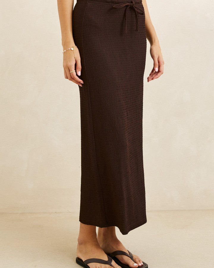 INDIE MAXI SKIRT chocolate