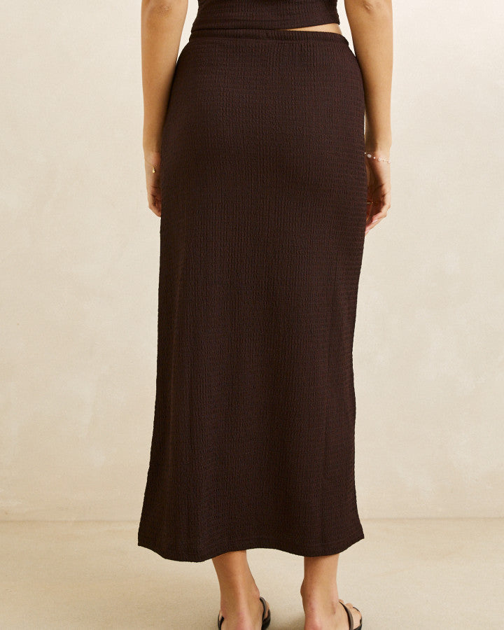 INDIE MAXI SKIRT chocolate