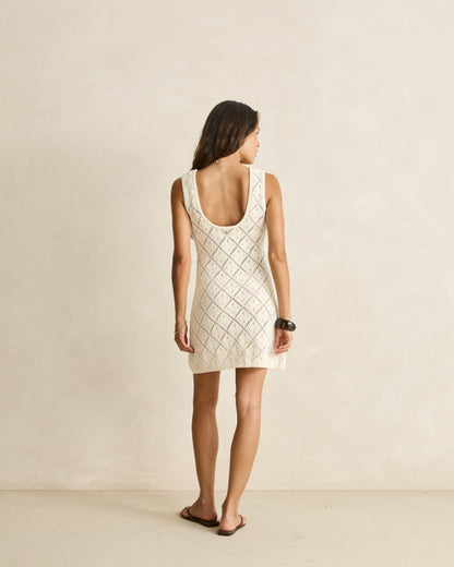 JAFFA KNIT MINI DRESS sand