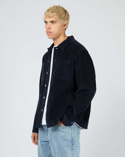 JAMESON CORD SHIRT navy