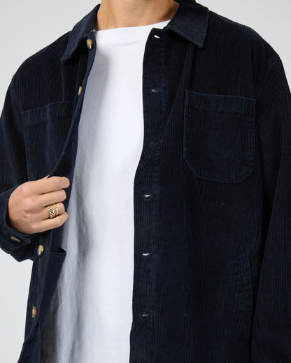 JAMESON CORD SHIRT navy