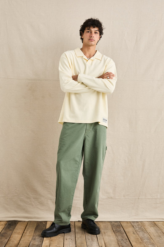 KAPU LS RUGBY POLO ECRU