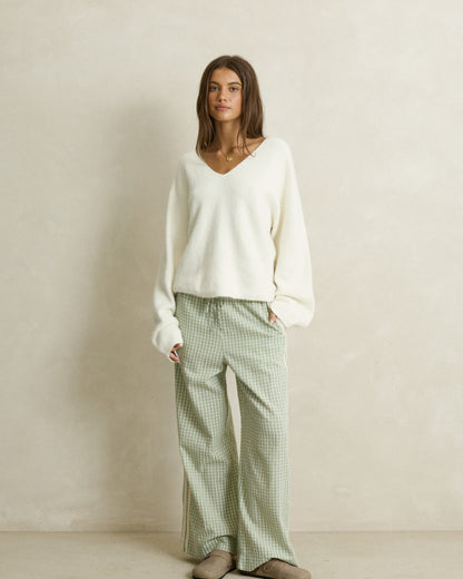 KIRRI CHECK PANT forest green