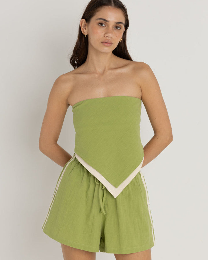 LARA SCARF TOP GREEN
