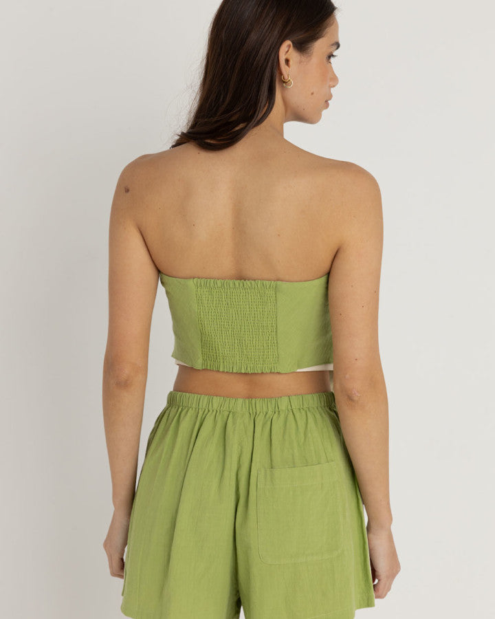 LARA SCARF TOP GREEN