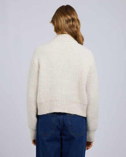 LEILA ZIP THRU JUMPER chalk