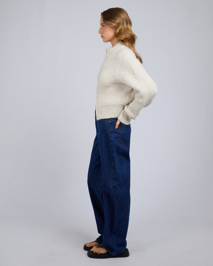 LEILA ZIP THRU JUMPER chalk