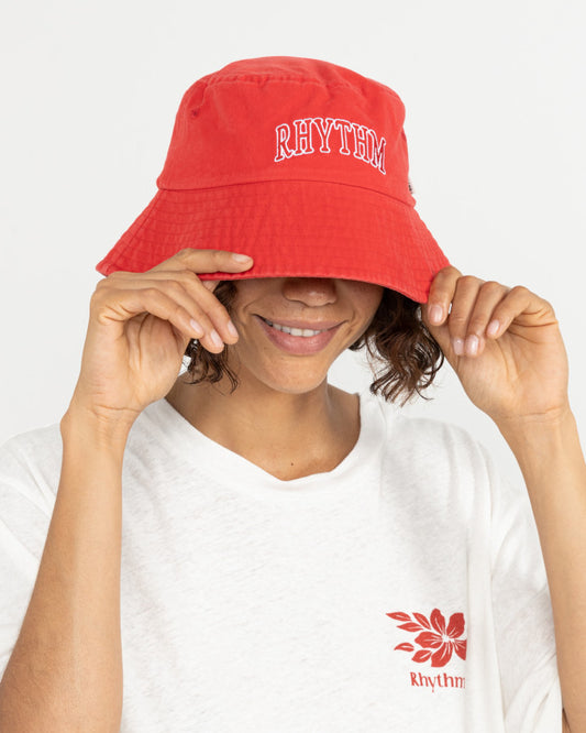 LEILANI BUCKET HAT RED