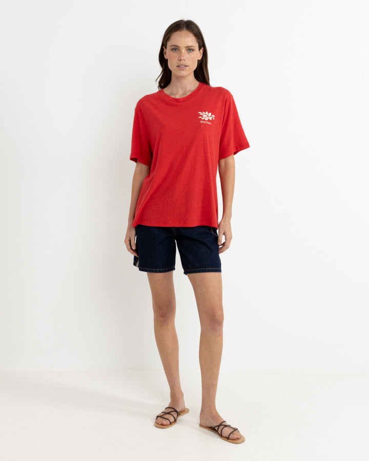 LEILANI OVERSIZED T-SHIRT RED