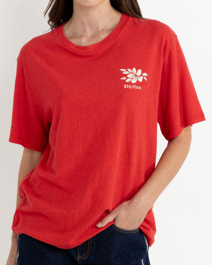 LEILANI OVERSIZED T-SHIRT RED