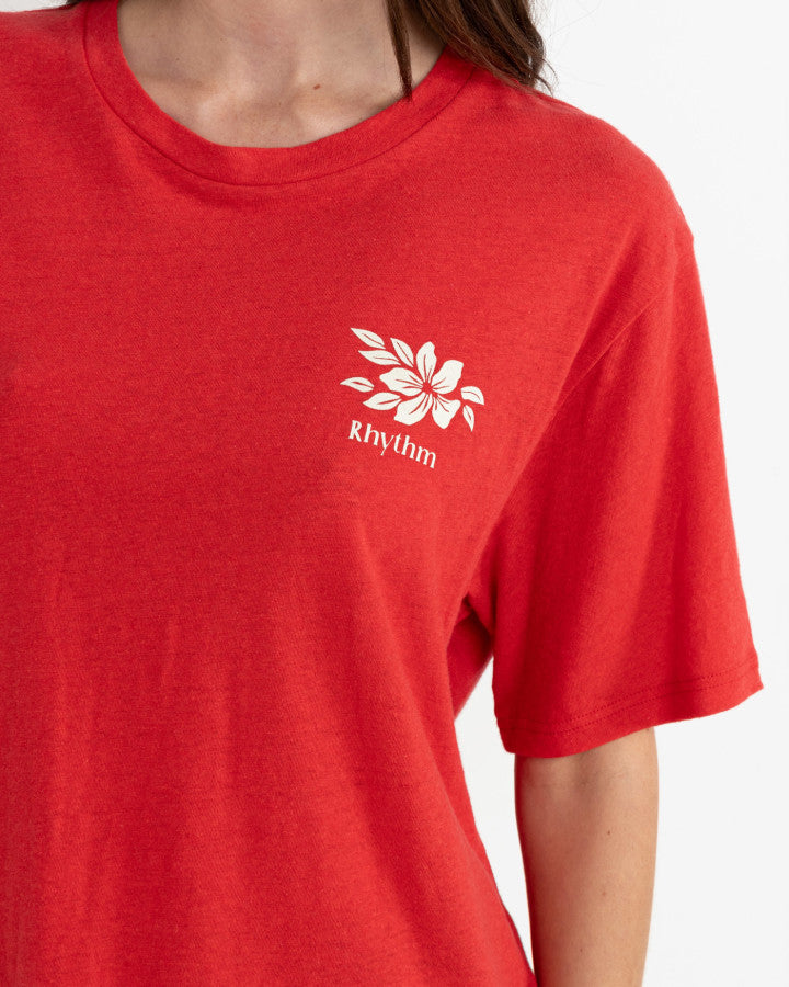 LEILANI OVERSIZED T-SHIRT RED