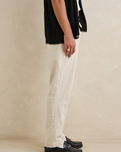 LINEN JAM PANT bone