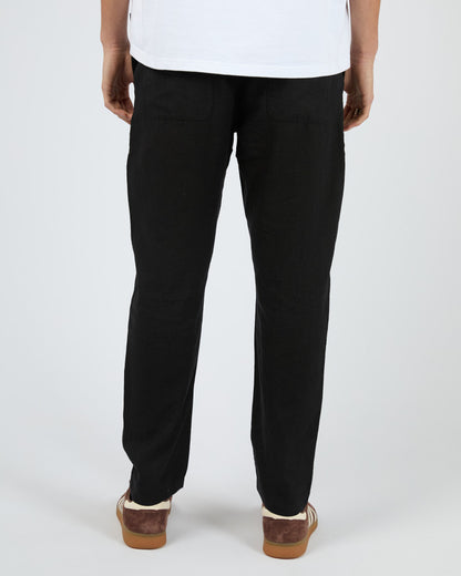 LINEN PANT blk