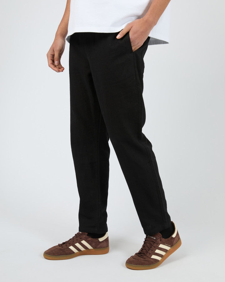 LINEN PANT blk