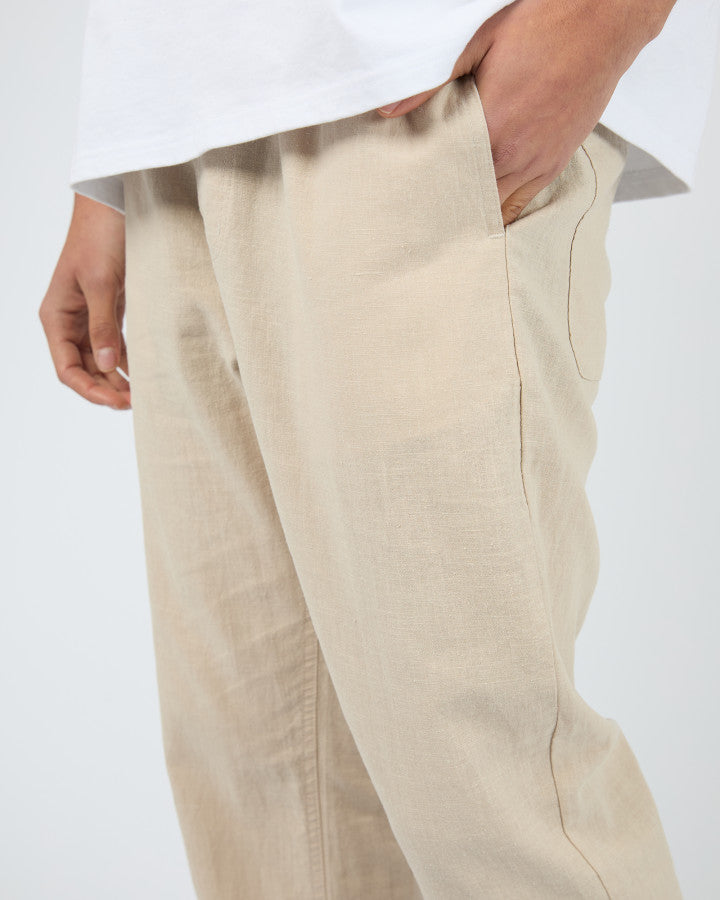 LINEN PANT tan