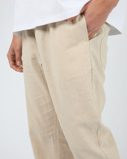 LINEN PANT tan
