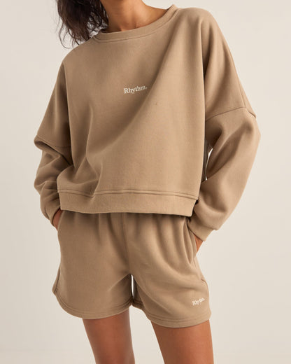 LOGO CREW NECK FLEECE