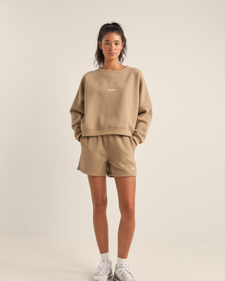 LOGO CREW NECK FLEECE