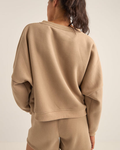 LOGO CREW NECK FLEECE