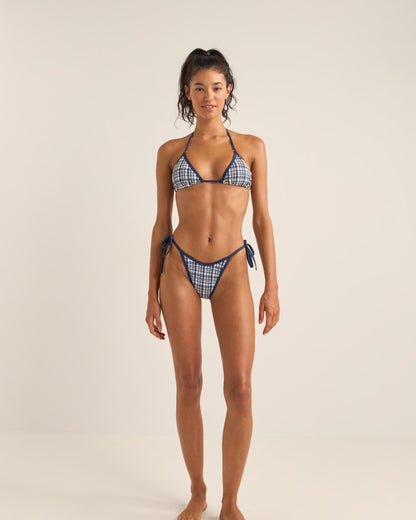 LONDON CHECK SLIDE TRI TOP