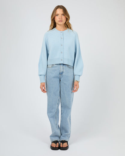 LOTUS KNIT CARDIGAN light blue light blue