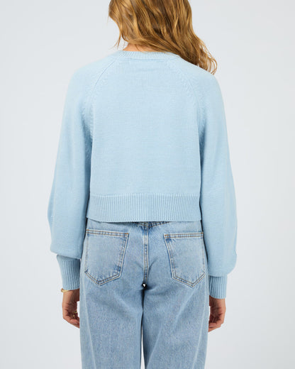 LOTUS KNIT CARDIGAN light blue light blue