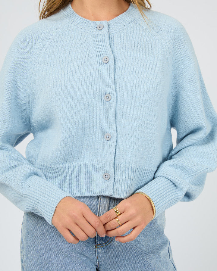 LOTUS KNIT CARDIGAN light blue light blue