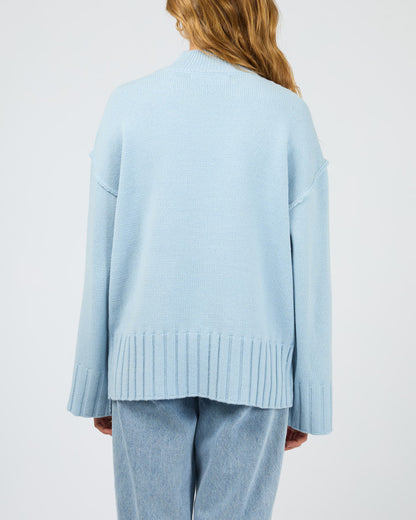 LOTUS KNIT JUMPER light blue