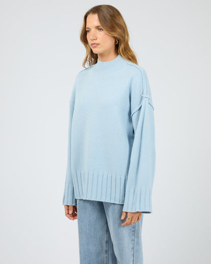 LOTUS KNIT JUMPER light blue