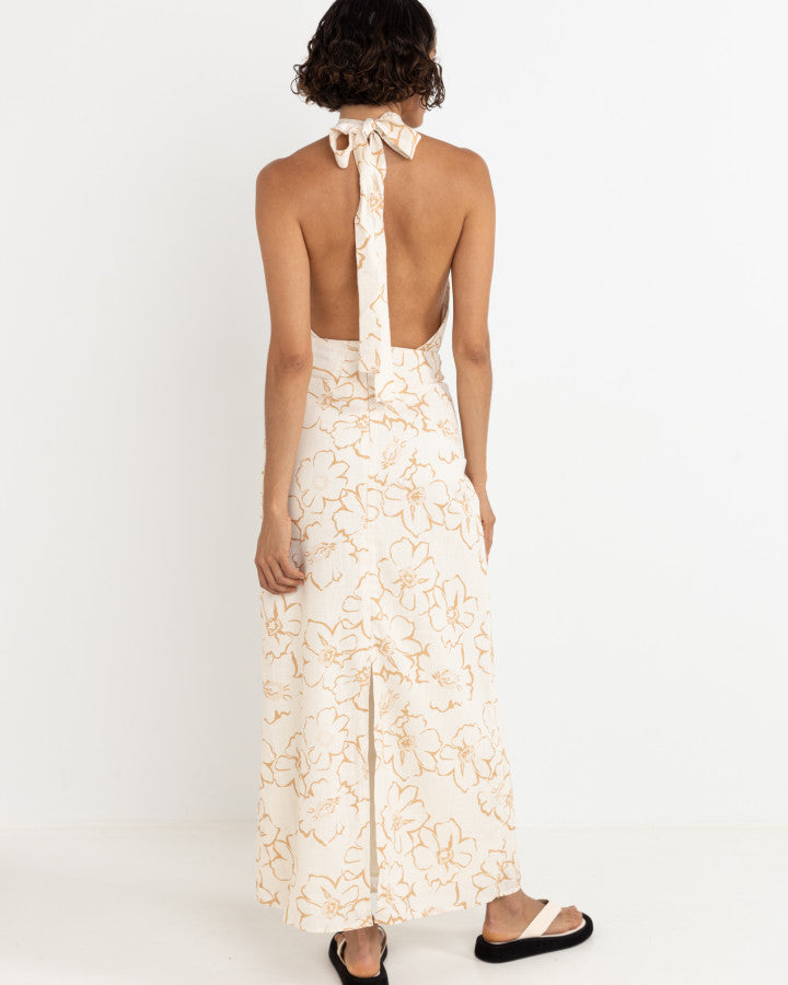 LULU FLORAL MAXI DRESS WHITE
