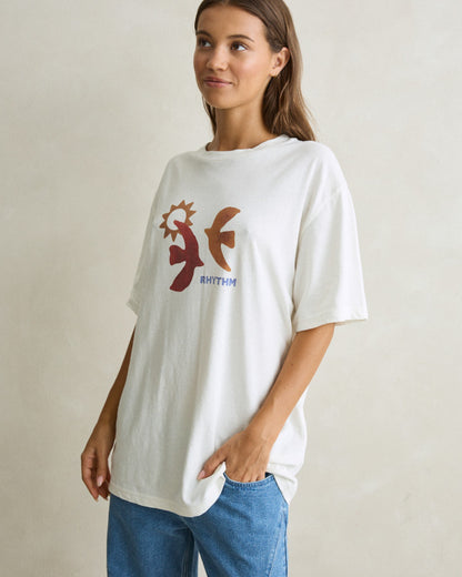 LUMI OVERSIZED T-SHIRT vintage white