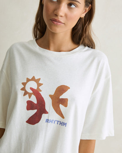 LUMI OVERSIZED T-SHIRT vintage white