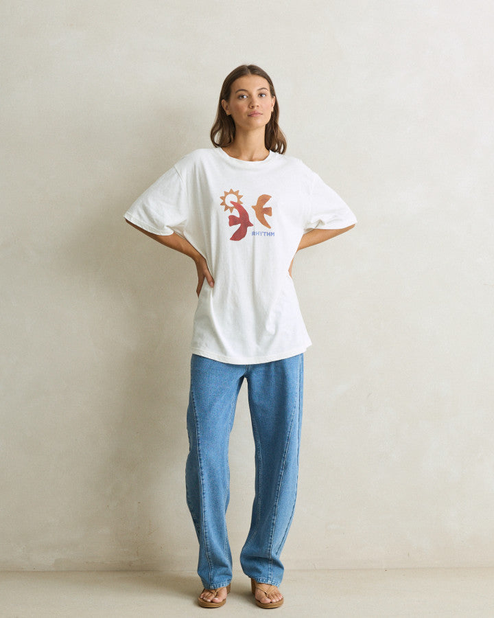 LUMI OVERSIZED T-SHIRT vintage white