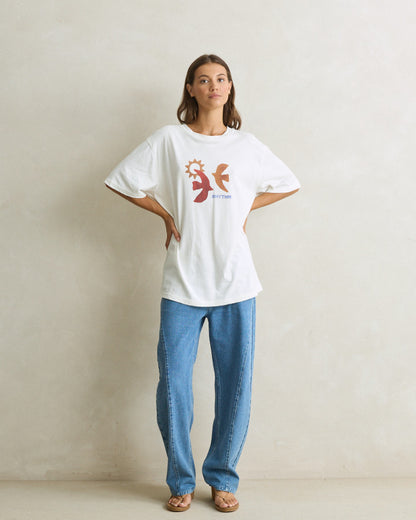 LUMI OVERSIZED T-SHIRT vintage white