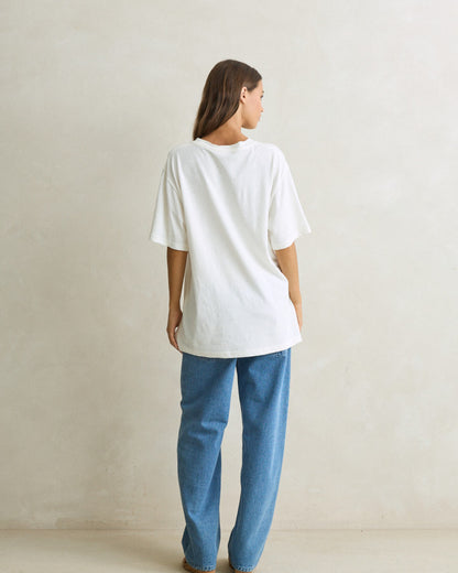 LUMI OVERSIZED T-SHIRT vintage white