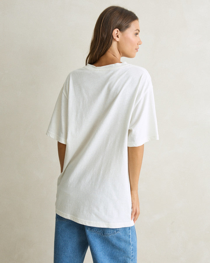 LUMI OVERSIZED T-SHIRT vintage white