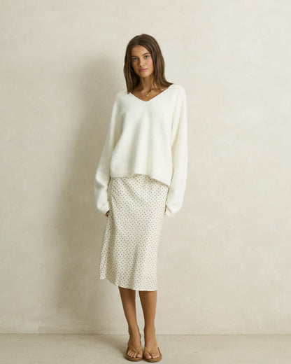 MAISY MIDI SKIRT cream