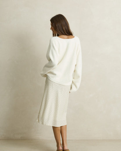MAISY MIDI SKIRT cream