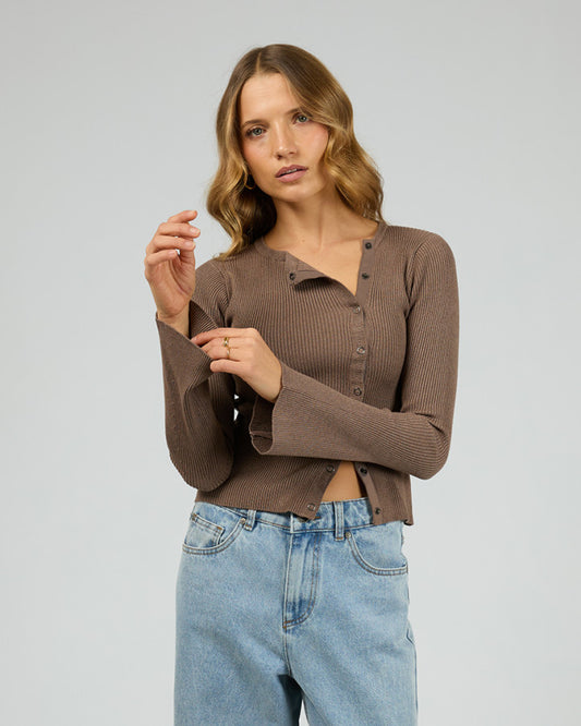 MARLEIGH KNIT LONG SLEEVE brown